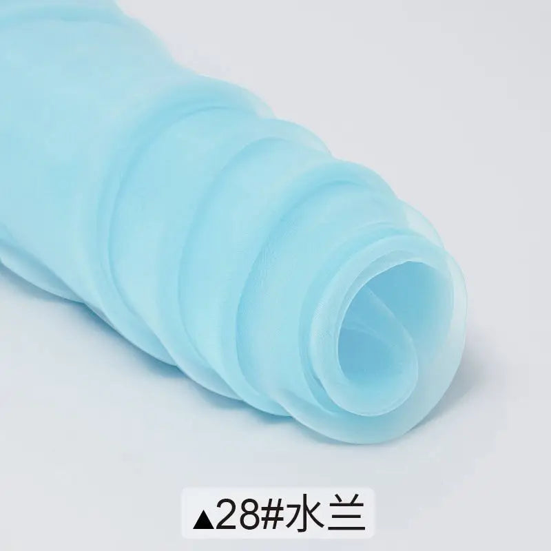 Sheer Organza Fabric Roll - Wedding Party Decoration Material for Romantic Events & Birthday Decor