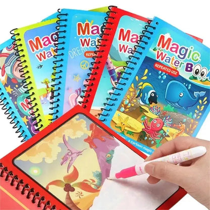 Magical Water Drawing Book – Reusable Montessori Coloring & Sensory Toy for Early Childhood Education