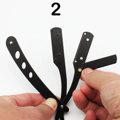 ZqZq 10 Shaving Blades – Straight Edge Razor for Haircut, Beard, Eyebrow Shaving & Manual Depilation