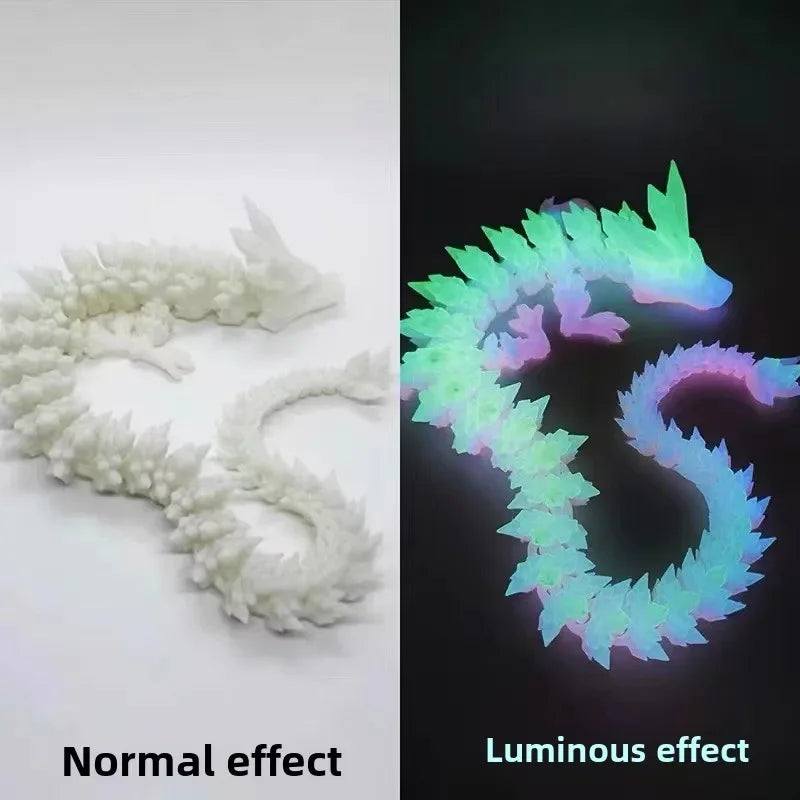 1/2PCS 3D Printed Dragon Egg with Full Articulated Movable Dragon Model — Rotatable Desktop Ornament & Kids Toy
