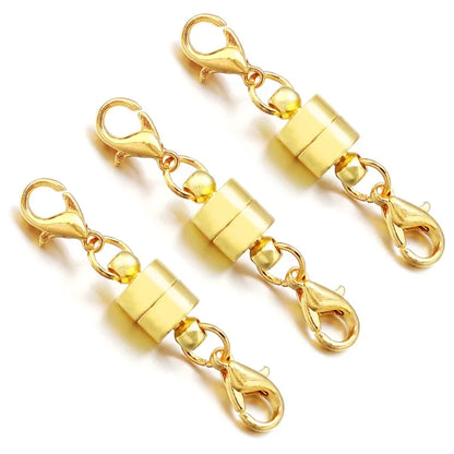 Magnetic Jewelry Clasps - Copper Double Lobster Clasp Connectors for DIY Bracelets & Jewelry Making