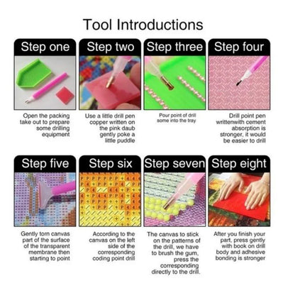 5D Originality Diamond Painting Accessories Kit - DIY Cross Stitch Craft Tool for Art Embroidery, Includes Diamond Painting Tools