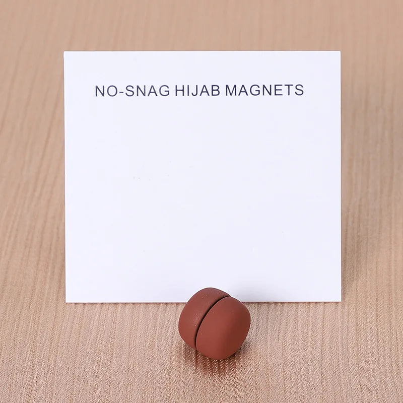 WLP Magnetic Hijab Clips - Solid Color Round Strong Magnet Pins for Silk Scarves Shawls Turban Accessories