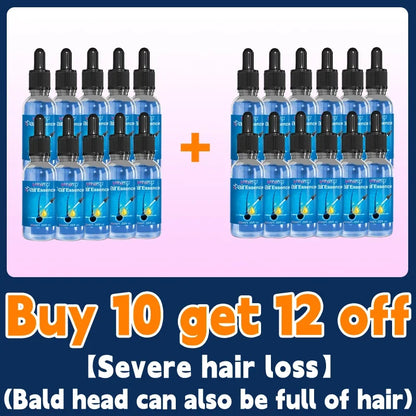 WPRBREGT Blue Hair Growth Serum — Essential Oil for Thicker Hair, Anti-Baldness Treatment