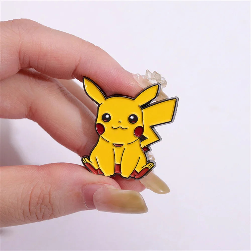 Pokemon Anime Enamel Pin - Cute Game Badge Brooch for Backpack Hat Collar Decoration Kids Gift