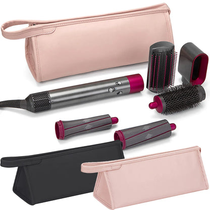 Waterproof PU Leather Hair Dryer Carrying Case - Portable Storage Bag for Dyson, Ideal for Travel and Safekeeping