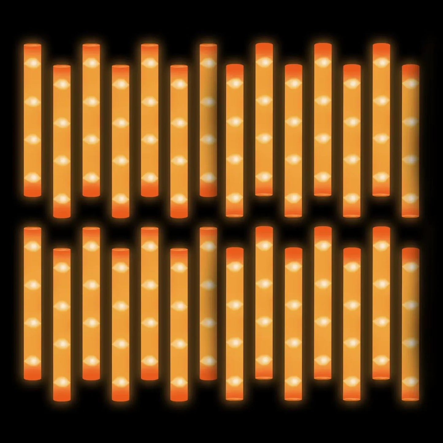 400-30PCS LED Foam Glow Sticks – 3 Modes Party Supplies for Weddings, Birthdays, Concerts, Halloween & Christmas