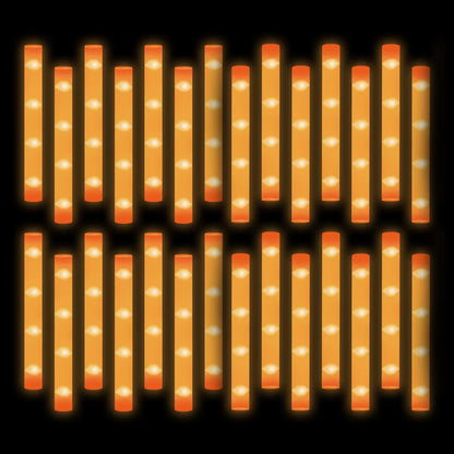 400-30PCS LED Foam Glow Sticks – 3 Modes Party Supplies for Weddings, Birthdays, Concerts, Halloween & Christmas