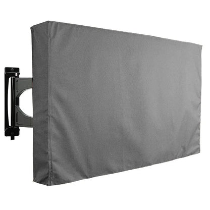 Weatherproof Dustproof Outdoor TV Cover – Beige Protective Screen Shield for 32”–65” TVs (Garden & Patio Use)
