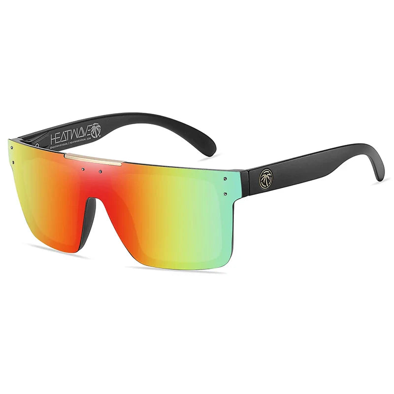 NEW Luxury Brand Mirrored Polarized Sunglasses — Men’s Sport Goggles with UV400 Protection & Case