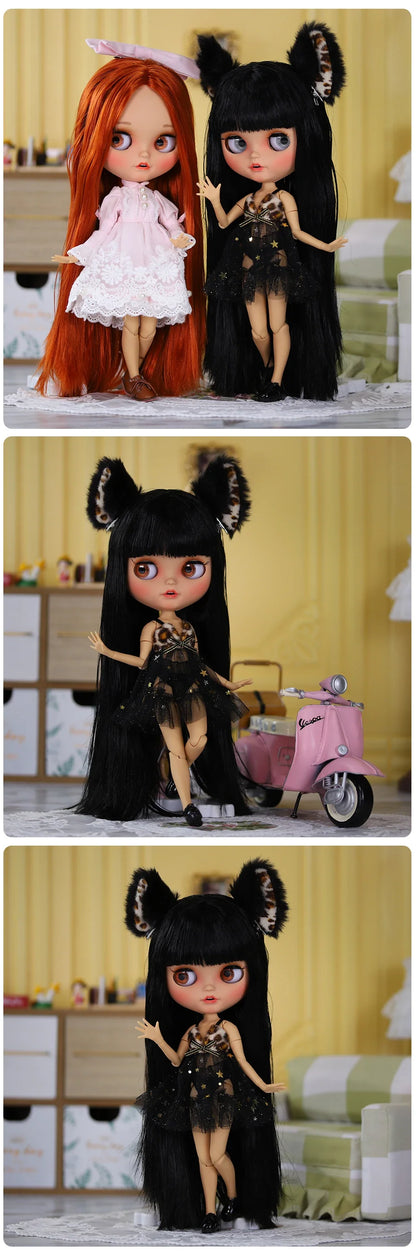 ICY DBS Blythe 1/6 BJD Doll – 30cm Tan Skin Matte Face Jointed Body, Anime Girl Toy Gift