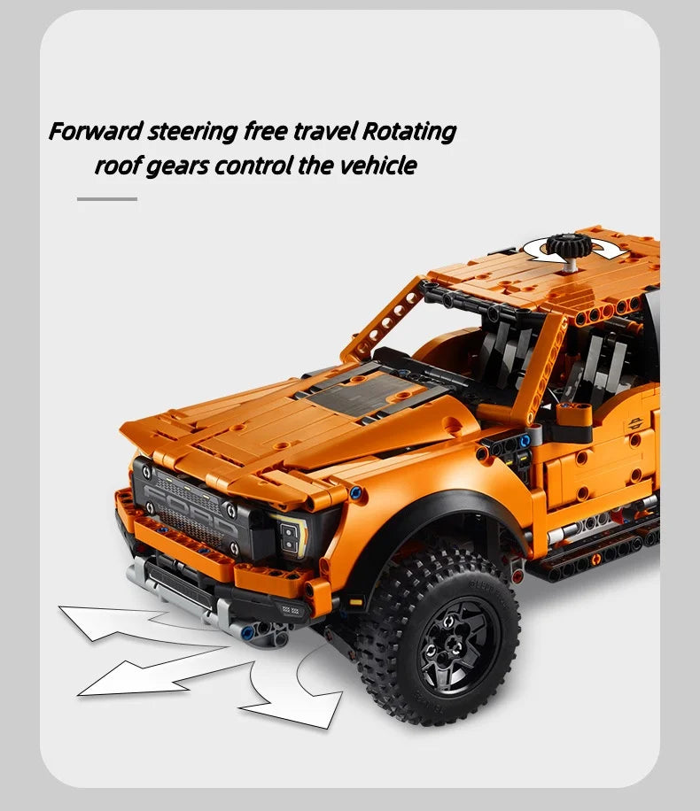 2024 New 1379PCS F-150 Truck Car Building Blocks – Off-Road Pickup Bricks MOC 42126 Toy for Kids, Boys Birthday Gifts