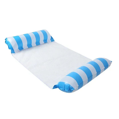 New Inflatable Water Hammock Recliner - Floating Swimming Mattress and Pool Party Lounge Bed