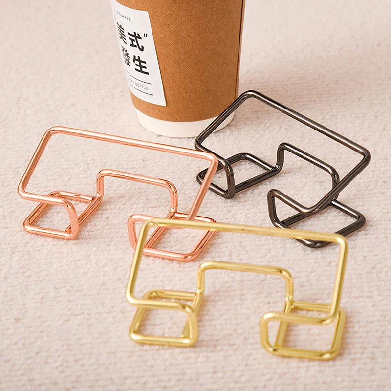 Desk Business Card Holder - Office Gift Display Organizer Bracket for Cards