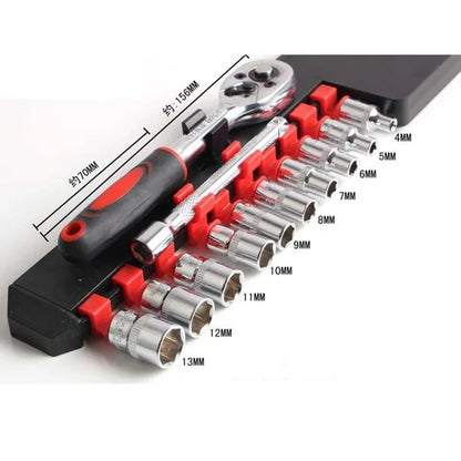 Newly Upgraded Wrench Socket Set - Essential Hardware for Car, Boat, Motorcycle, and Bicycle Repairs