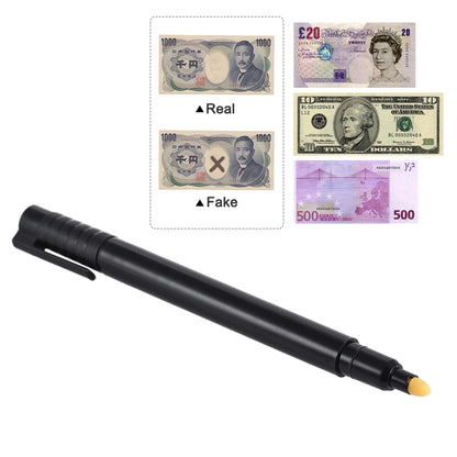 Counterfeit Money Detector Pen – Fake Bill Tester Marker for USD, Euro, Pound, Yen, Won Currency Checking