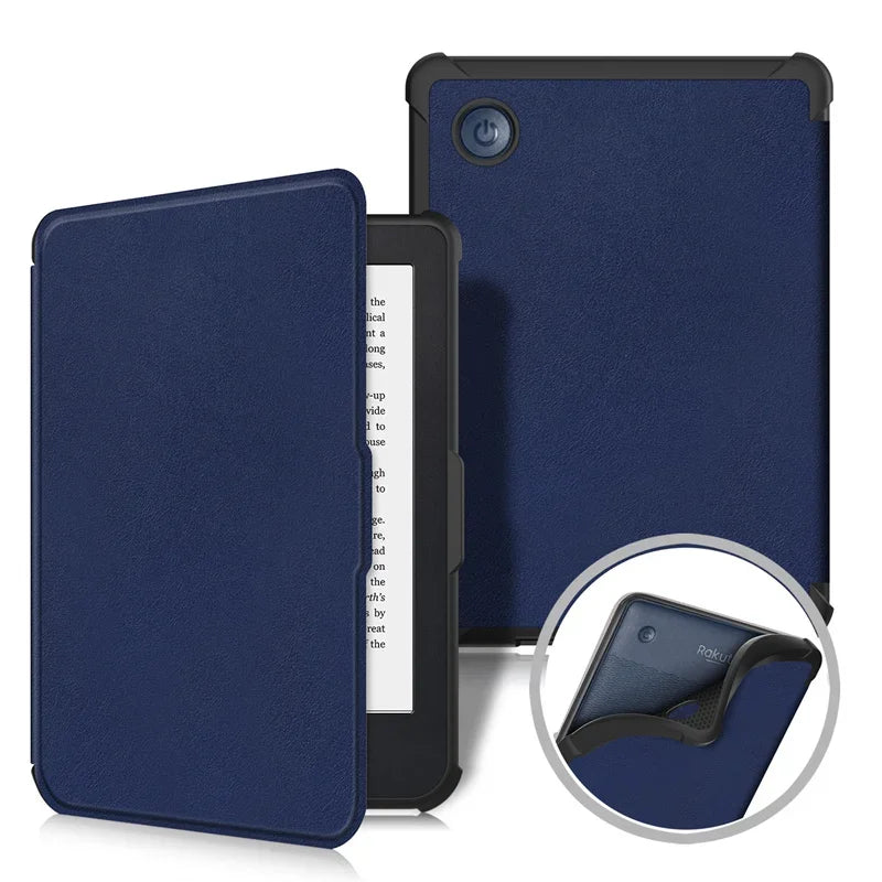 Kobo Clara BW/Clara Colour 2024 Case - 6 Inch Auto Wake Sleep PU Leather Cover, Soft Magnetic Ereader Hoesje N365 N367 Funda