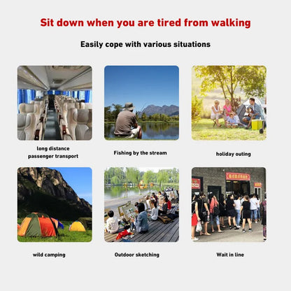 Outdoor Folding Chairs – Metal Camping & Fishing Chairs, Portable Hiking, Picnic, Beach, and Moon Sketching Stools for Tourists