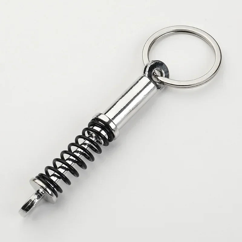 Creative Gear Head Keychain – Speed Gearbox & Turbo Hub Brake Disc Pendant for Car Keys, Shock Absorber Keyring