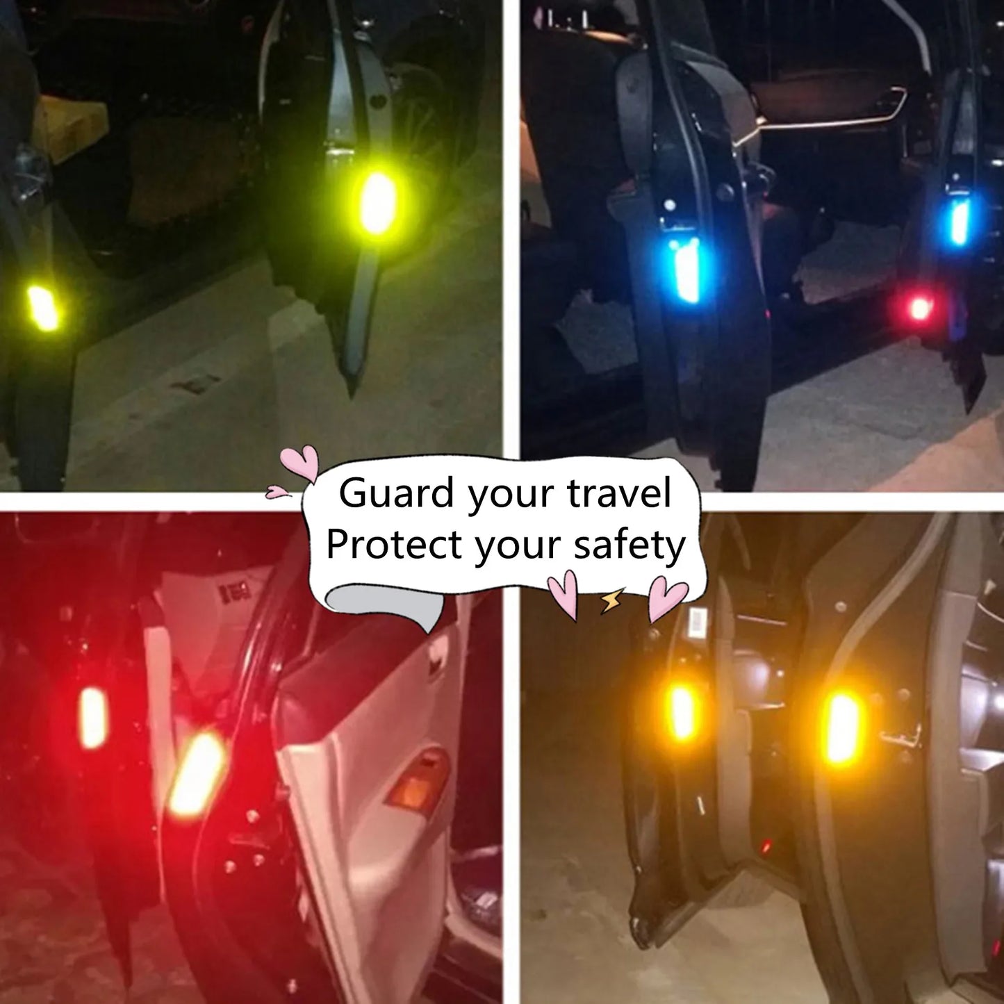 Reflective Car Door Sticker: Safety Opening Warning Reflector Tape Decal | Auto Exterior & Interior Accessories
