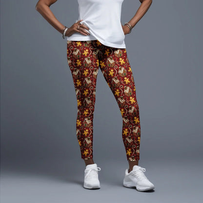 LETSFIND Women High Waist Winter Fitness Leggings, 3D Christmas Print Full Length Stretch Yoga & Casual Trousers