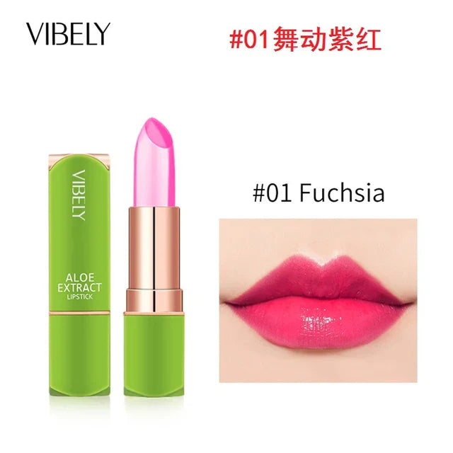 Aloe Vera Magic Lip Balm – Color Changing, Natural Moisturizing Lipstick with Safe, Nutritious Ingredients