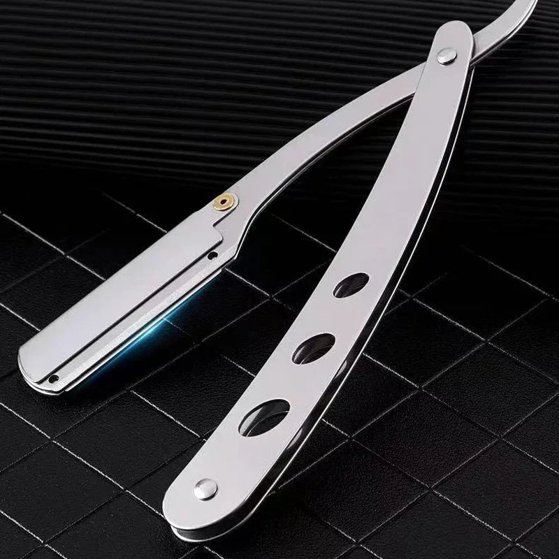 ZqZq 10 Shaving Blades – Straight Edge Razor for Haircut, Beard, Eyebrow Shaving & Manual Depilation