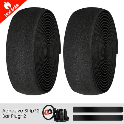 WEST BIKING EVA High Tenacity Handlebar Tape — Shock Absorbing Adhesive Bar Tape with Holes for Road Bikes