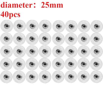 DIY Transparent Plastic Snaps – Invisible Seamless Fasteners, Durable Button Alternatives for Shirts & Dresses