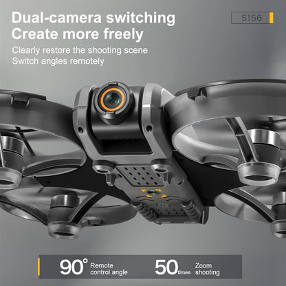 S156 GPS Foldable Drone – 8K Dual Camera, 5G WiFi, 360° Obstacle Avoidance, Brushless Motor FPV Quadcopter Toy