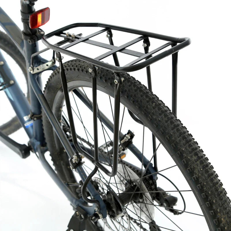 Mountain Bike Rear Seat Rack — Disc & V Brake Compatible Thickened Shelf, Bicycle Accessories Hanger