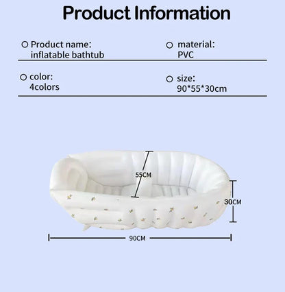 Animal Baby Inflatable Bathtub – Portable Outdoor Swimming Pool for Newborns & Kids