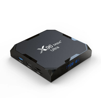 X96 Max Plus Ultra TV Box — Android 11 Amlogic S905X4 4GB RAM 32GB Storage, 8K AV1 WiFi Bluetooth Media Player