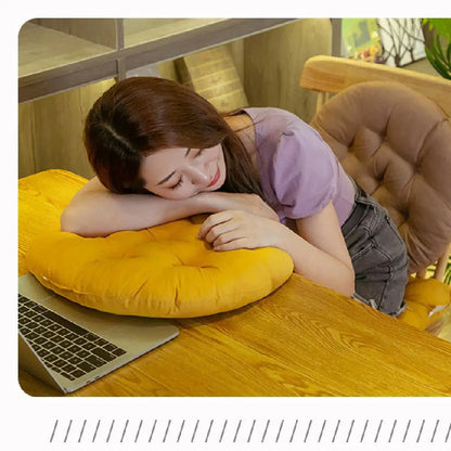 Non-Slip Thick Dining Chair Cushion – Round Nap Pillow Pad for Winter, Comfortable Chair Seat Cushion