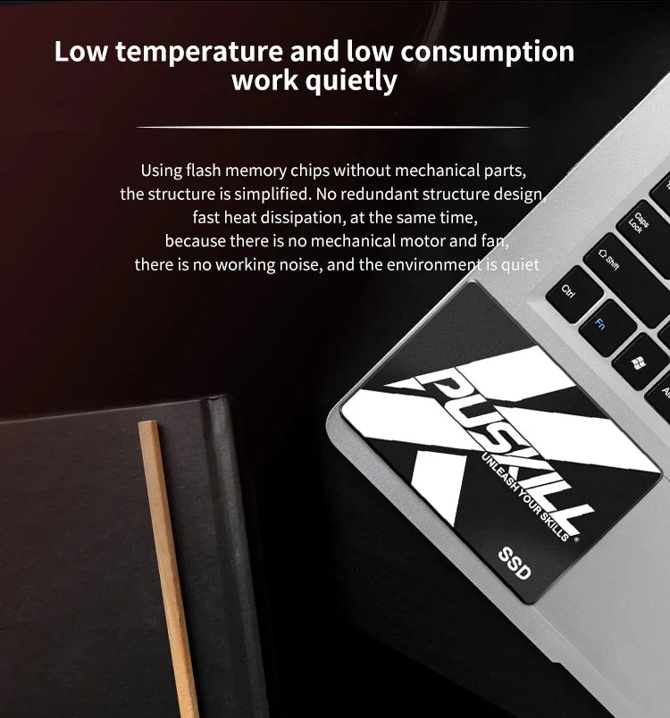 PUSKILL SATA3 SSD – 2.5" Internal Solid State Drive for Laptop & Desktop, Available in 120GB, 256GB, 512GB, 1TB, 2TB   2/2