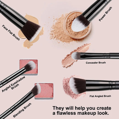 14PCS Makeup Brushes Set – Soft & Fluffy Foundation, Blush, Powder, Eyeshadow Brushes, Perfect Christmas Gift