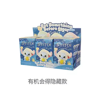Genuine Stitch "Eat Something Before Sleep" Series Plush Blind Box – Kawaii Vinyl Toy Doll Pendant Surprise Gift for Girls