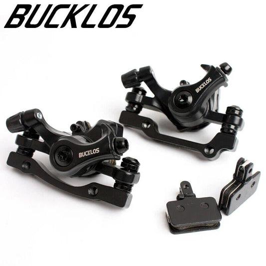 BUCKLOS 160mm Bicycle Disc Brake Caliper – Front/Rear Line Pulling, Aluminum Alloy Mechanical Brakes for MTB
