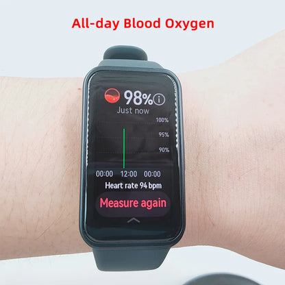 2023 New Original HUAWEI Band 8 - Smart Band with 1.47'' AMOLED Screen, All-Day Blood Oxygen, Heart Rate Monitoring, 2 Weeks Battery Life