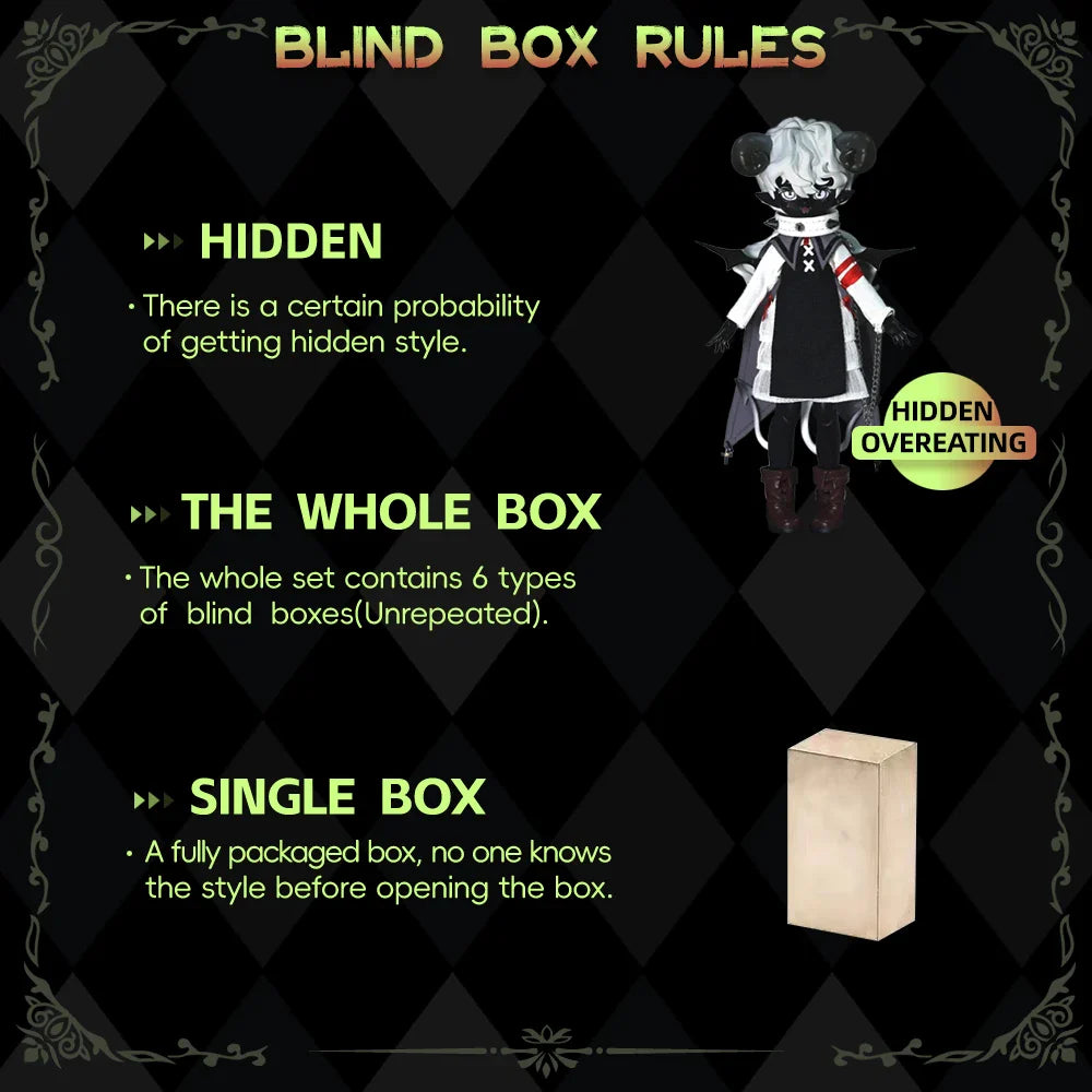 Genuine Devil's Horns Blind Box — 1/8 Movable Doll Ornament, Trendy Collectible Toy for Kids & Gift