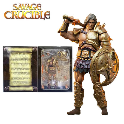 Harbinger Studios 1/12 7-Inch Action Figure – Savage Crucible Wave 2 Jaeger Nashom Krieger Whoman Barbarian Anime Model Gift