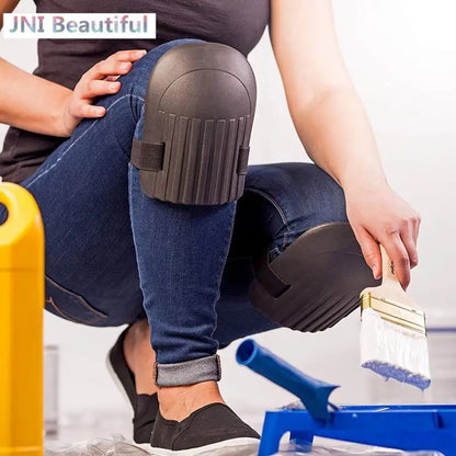 1 Pair Knee Protection Pads - Thickened Moisture-Resistant Tile Mud Worker Tools for Bricklaying and Manual Work