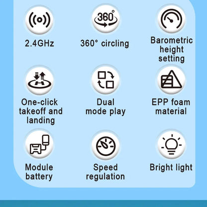 2.4G Remote Control Fighter Foam Glider – LED Stunt UAV Helicopter Aircraft Model