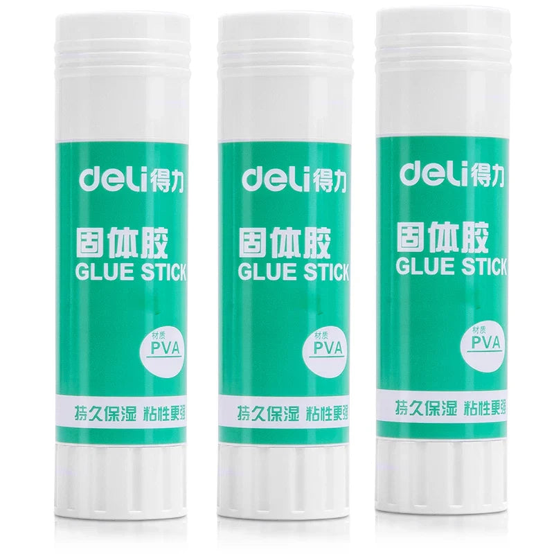 Deli Multicolor Glue Sticks – Non-Toxic Fast Drying Strong Hold Washable Adhesive for Office, School, Home, Crafts & DIY Bulk Pack Best Seller