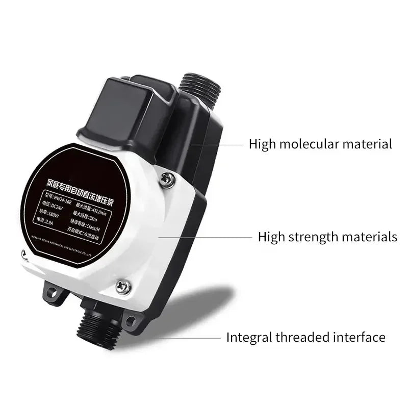 240W Automatic Bathroom Booster Pump 24V IP56 Waterproof – Shower & Faucet Water Pressure Controller for Hot & Cold Water System