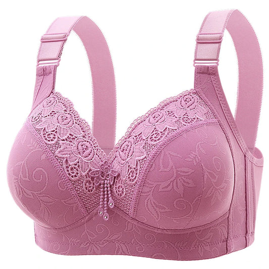 Women’s Lace Deep V Ultra-Thin Bralette – Sexy Sheer Lingerie Top Plus Size Comfortable Everyday Bra