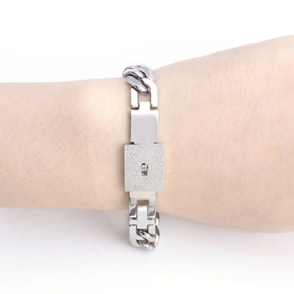 2-Piece Couple Bracelets Set – Heart Lock and Key Fashion Bangle Jewelry, Romantic Gift for Him and Her