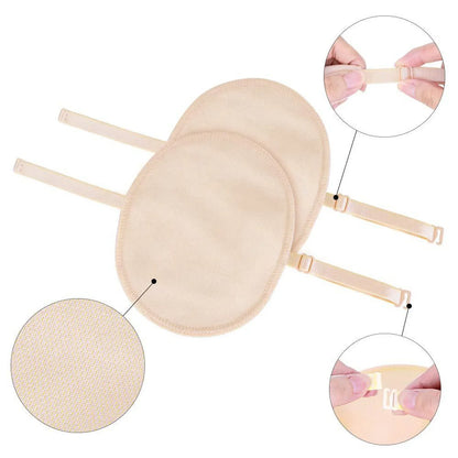 2pcs Reusable Underarm Pads – Breathable Cotton Sweat Pads for Women & Men, Adjustable Armpit Protection
