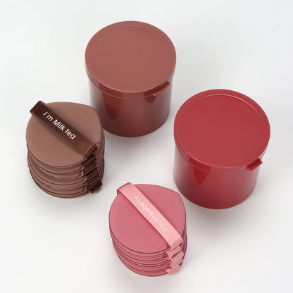 Karsyngirl 7-Pcs Strawberry Cosmetic Puff Set — Double-Sided Soft Makeup Sponges for Powder & Beauty Tools