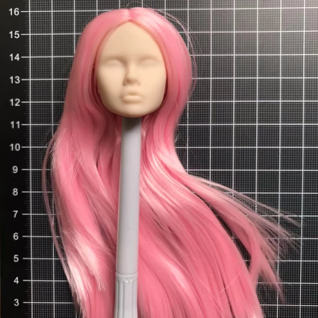 Poppy Blank Face Doll Heads — 1/6 DIY Crafting Parts in Super White, Coffee, Pink & Beige Skin for Doll Making